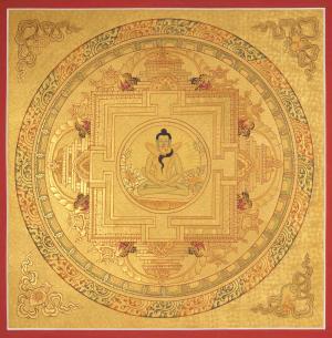 Samanthabhadra Buddha Shakti Original Hand-Painted Tibetan Thangka